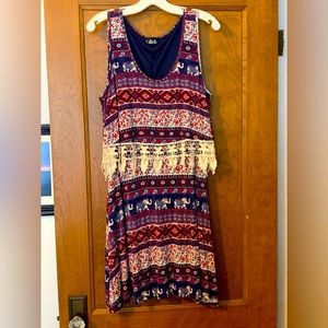 Boho Multi Colored Dress